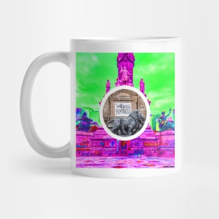 feminist mexico, woman collage anthem Mug